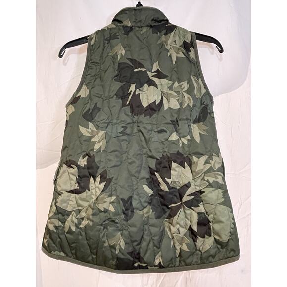 OLD NAVY VEST CAMOUFLAGE Quilted Girl’s XL 14 Camo Pockets Snaps Zipper Youth - Picture 6 of 7